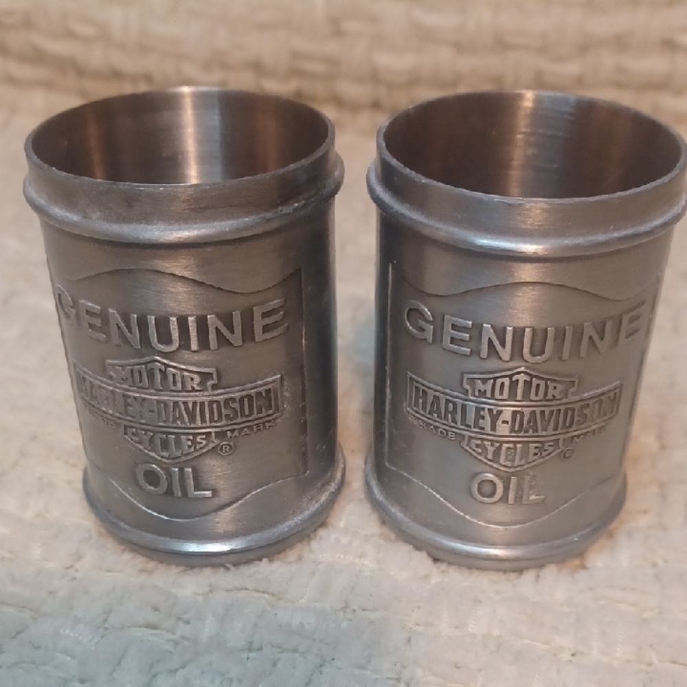 Harley-Davidson Genuine Oil Shot Glasses - Silver
